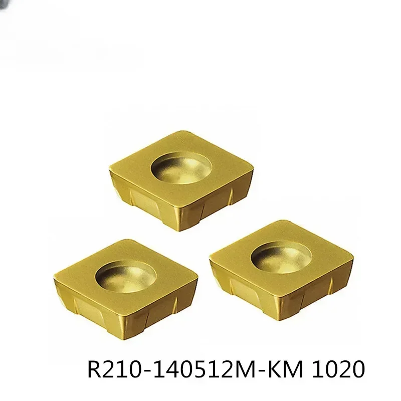 

CNC Carbide Blade Inserts R210-140512M-KM 1030 / 1020 Milling Machining Lathe Inserts R210