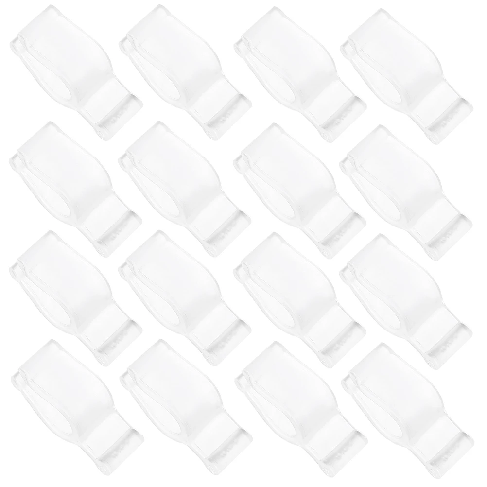 

50pcs Bottle Pump Head Buckle Lock Clip Transparent PP Leakproof Easy Installation Universal Fit Soap Dispenser Holder