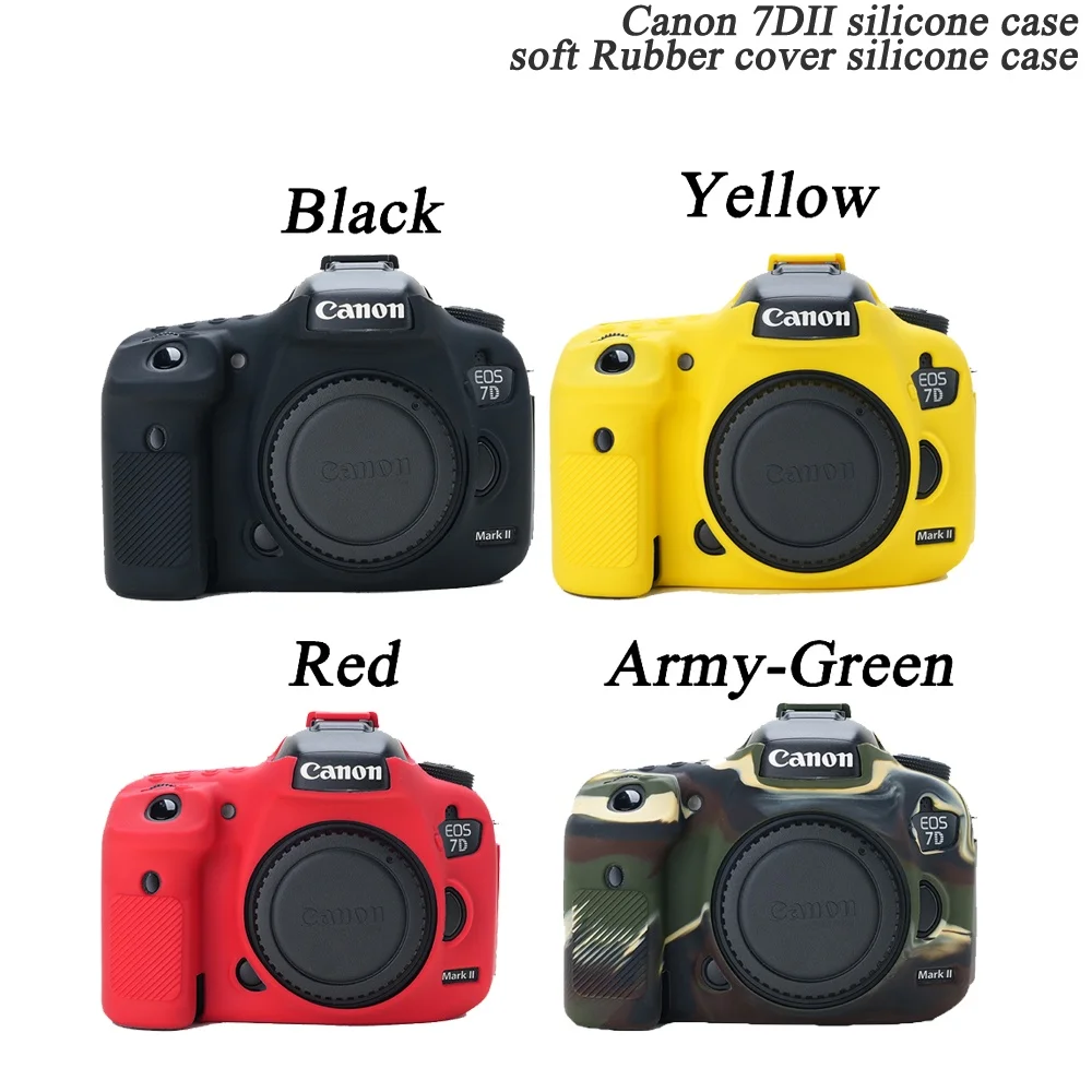 Soft Silicone Camera Case Canon7D2 7D II  7D mark2