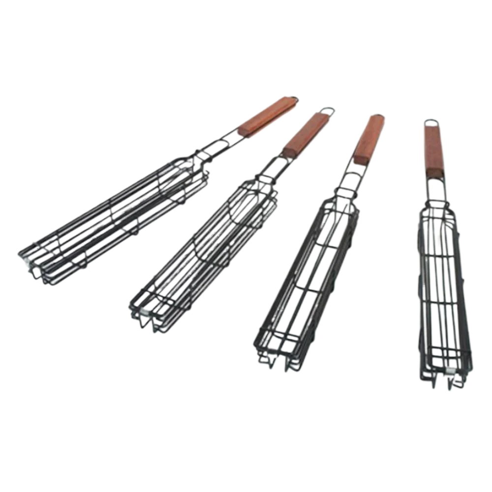 Panier à grillades pour Barbecue Portable, en acier inoxydable, antiadhésif, outils de cuisine en maille, accessoires de cuisine