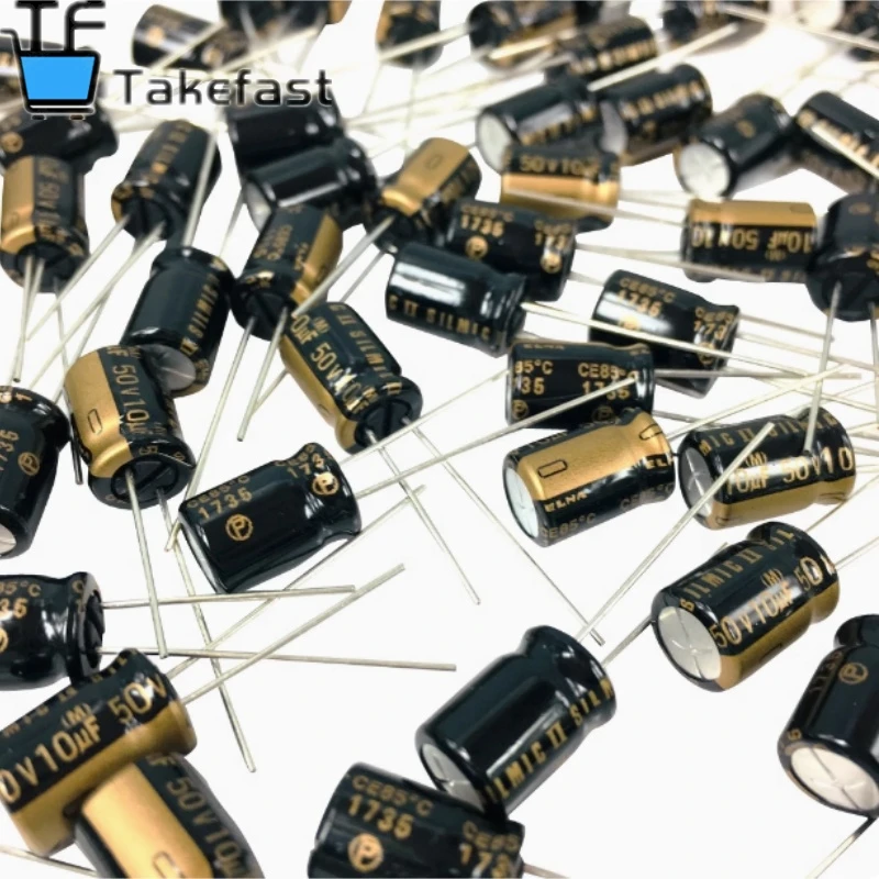 2025 رائجة البيع 10 قطعة/30 قطعة ELNA SILMIC II الجيل RFS 50v10uf الصوت مُكثَّف كهربائيًا البني ماجيك 10 فائق التوهج 50 فولت #1
