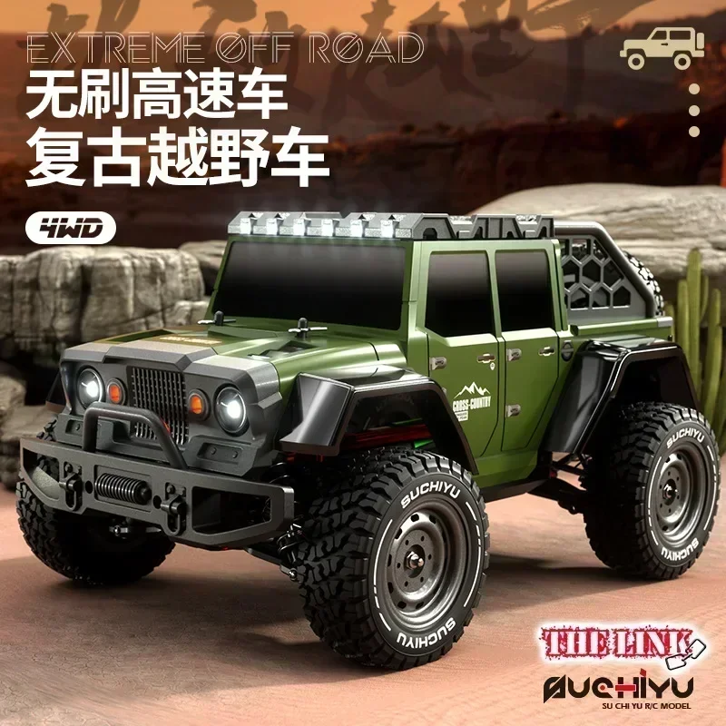 1:16 Rc Auto 'S Off Road 4X4 2.4G Full Scale Off-Road Afstandsbediening Klimvoertuig Retro Simulatie Auto Speelgoed Voor Jongen Cadeau