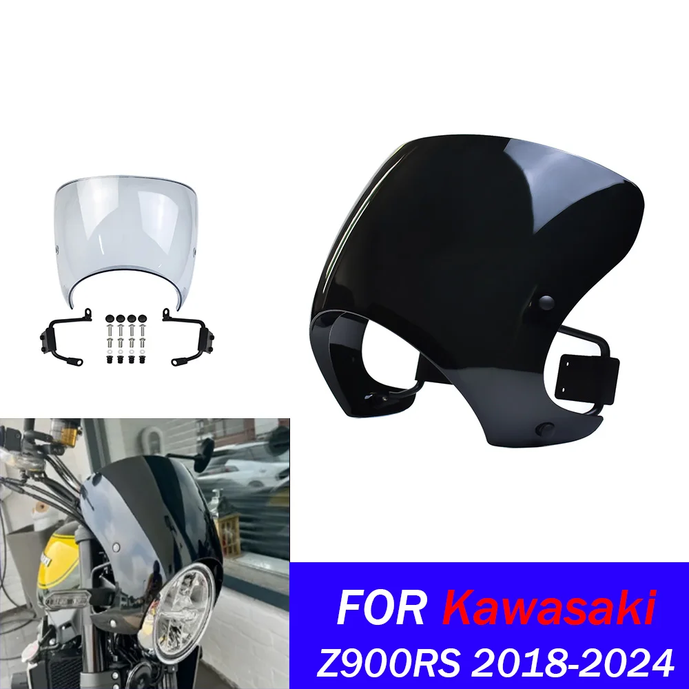 

Для z900RS TZ-Z900RS лобовое стекло для Kawasaki Z900RS TZ-Z900RS 2018-2024 ветрозащитный экран мотоциклетные воздушные дефлекторы