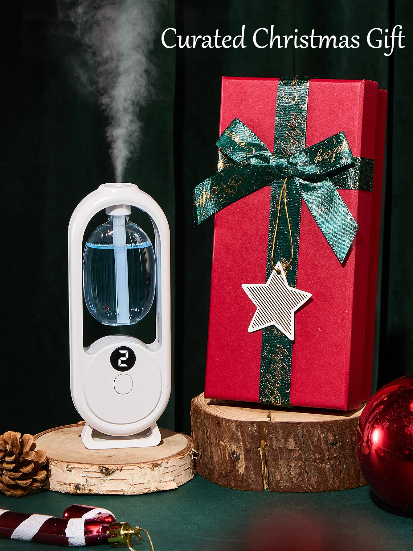 موزع روائح عطرية محمول قابل لإعادة الشحن هدية عيد الميلاد - عطر الزيوت العطرية - معطر الهواء - رذاذ إزالة الروائح الكريهة