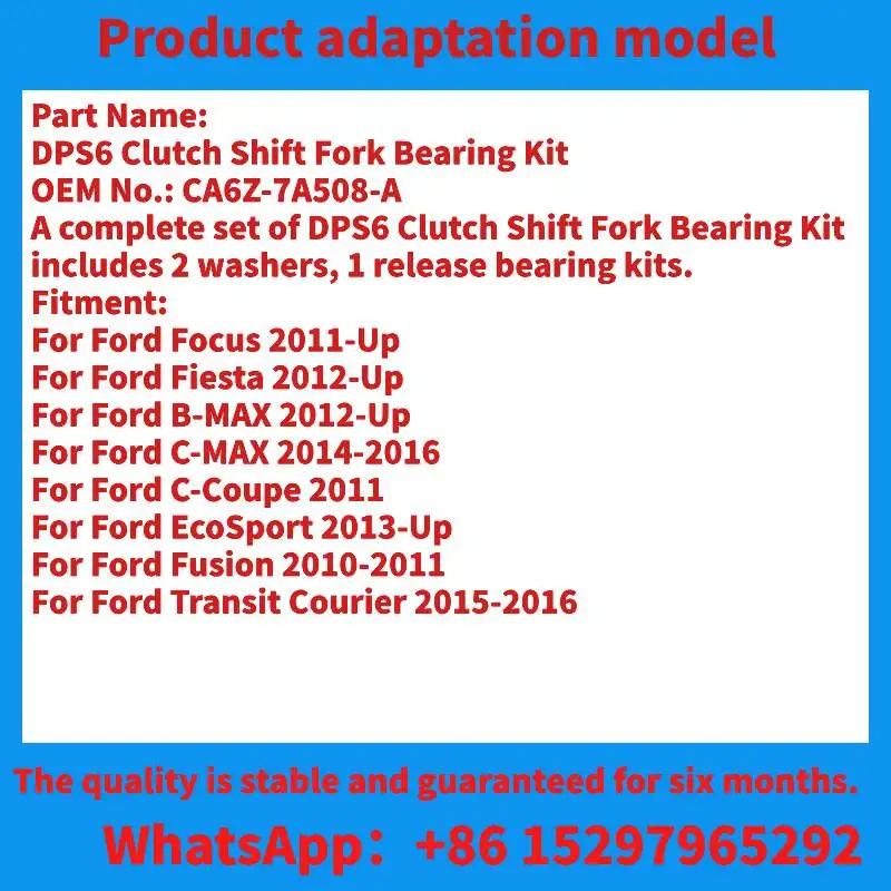 6DCT250 DPS6 Brand New CA6Z-7A508-E BV6Z-7A508-A Transmission Bearing Kit for Ford Focus Fiesta 2011up tools