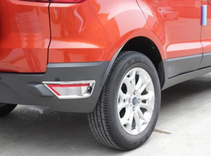 

Для Ford EcoSport 2013 2014 2015 2016 ABS хромированная крышка заднего противотуманного фонаря, накладка, 2 шт., автомобильные аксессуары, наклейки W4