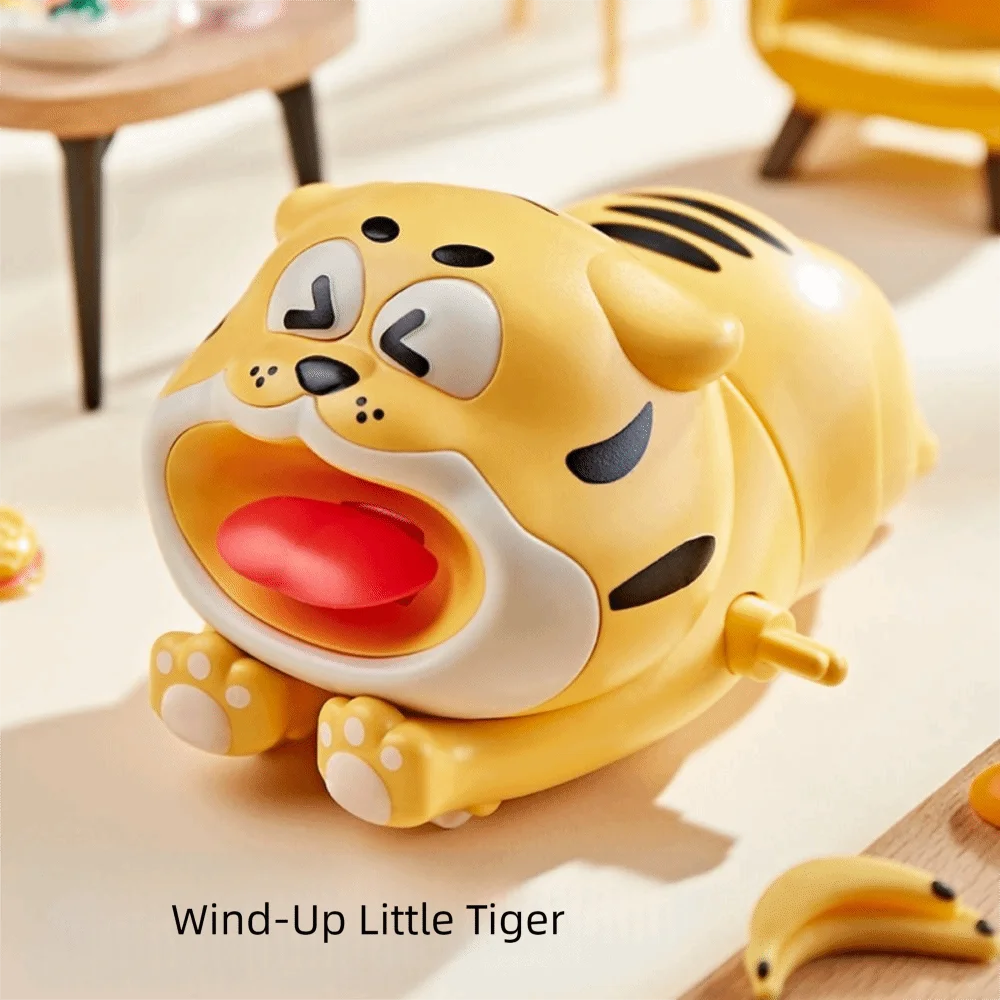 Climbing Tigers Clockwork Toys Interactive Movable Animals Tigers Wind-up Toy Cartoon Funny Tigers Clockwork Model Gifts