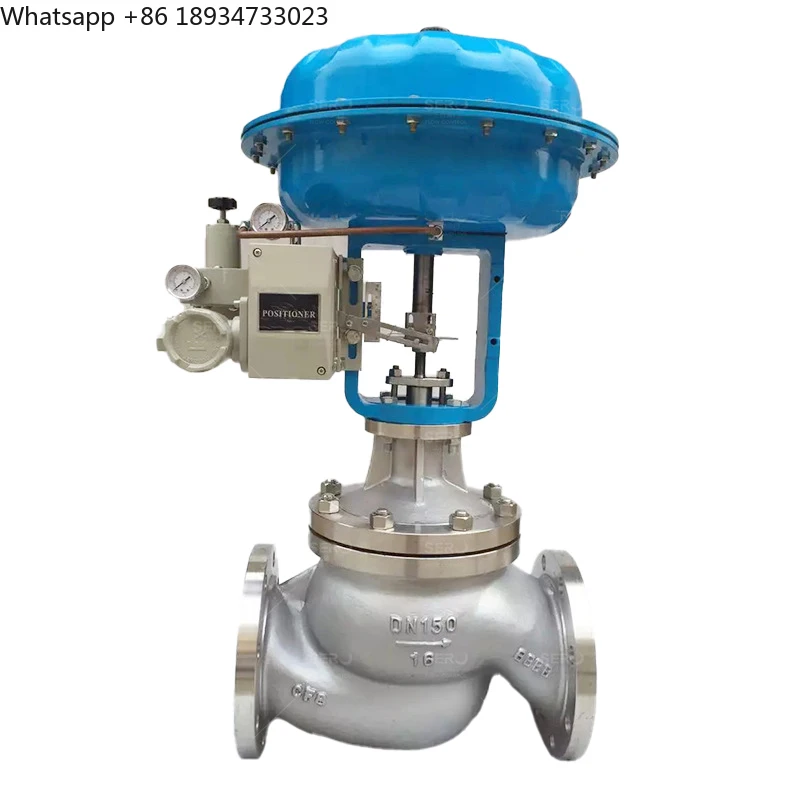 6Inch Pneumatic Actuator Ss304 Globe Valve With 4-20mA Positioner Pressure Regulation Diaphragm Control Valve