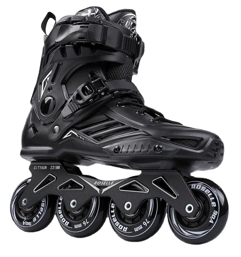 Ice Skates Straight Row Speed Ice Skates are easy to wear and take off