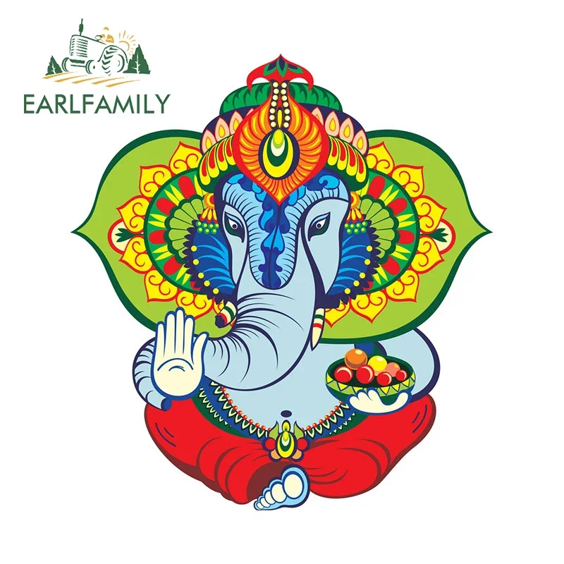 Earlfamily tailandês elefante deus adesivos de carro à prova de riscos decalque motocicleta caravana caminhão acessórios carro gadgets vinil janelas