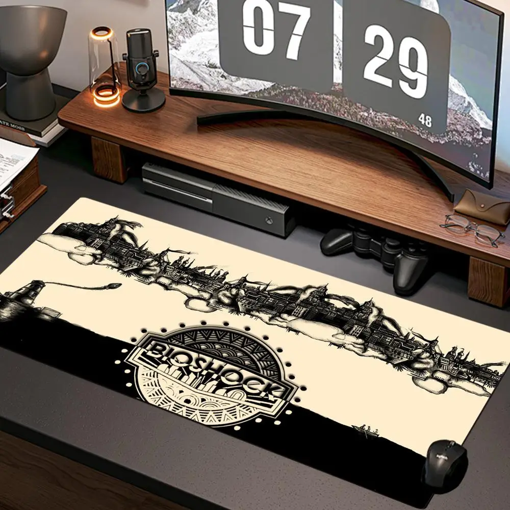 New B_bioshock Mouse Pad  Home Computer Rubber Mousepad Gaming XL Playmat Carpet Computer Keyboard Mat Gaming Accessories