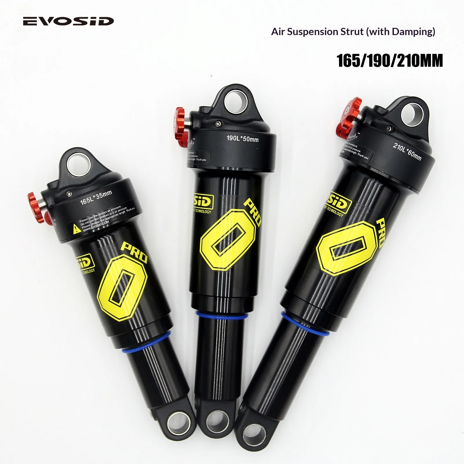 

Поглотитель давления воздуха для велосипеда Велосипедный давление воздуха с демпфирующим задним шариком 165/190/210 мм с мягким хвостом для горного велосипеда