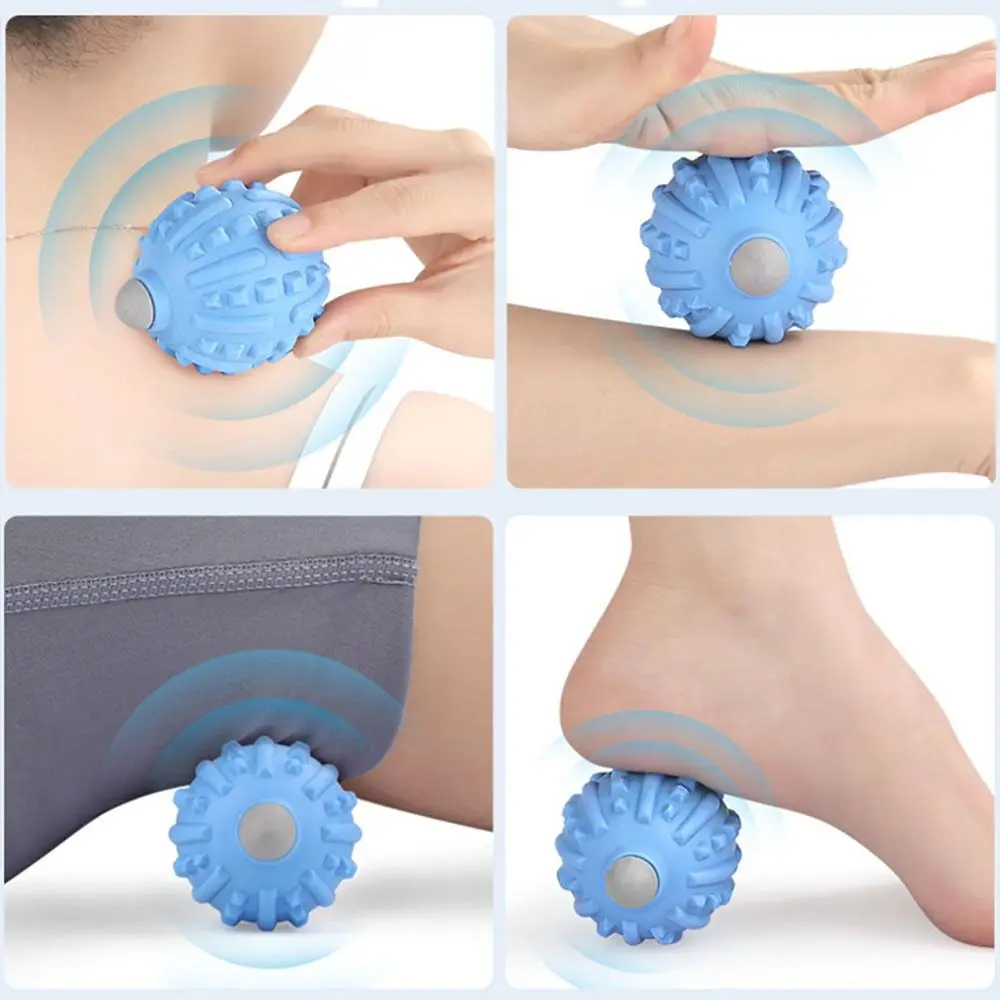 

TPR Plastic Soft Adhesive Fitness Electric Fascia Ball Vibration Foot Reflexology Massage Ball Massage Muscle Relaxer Yoga