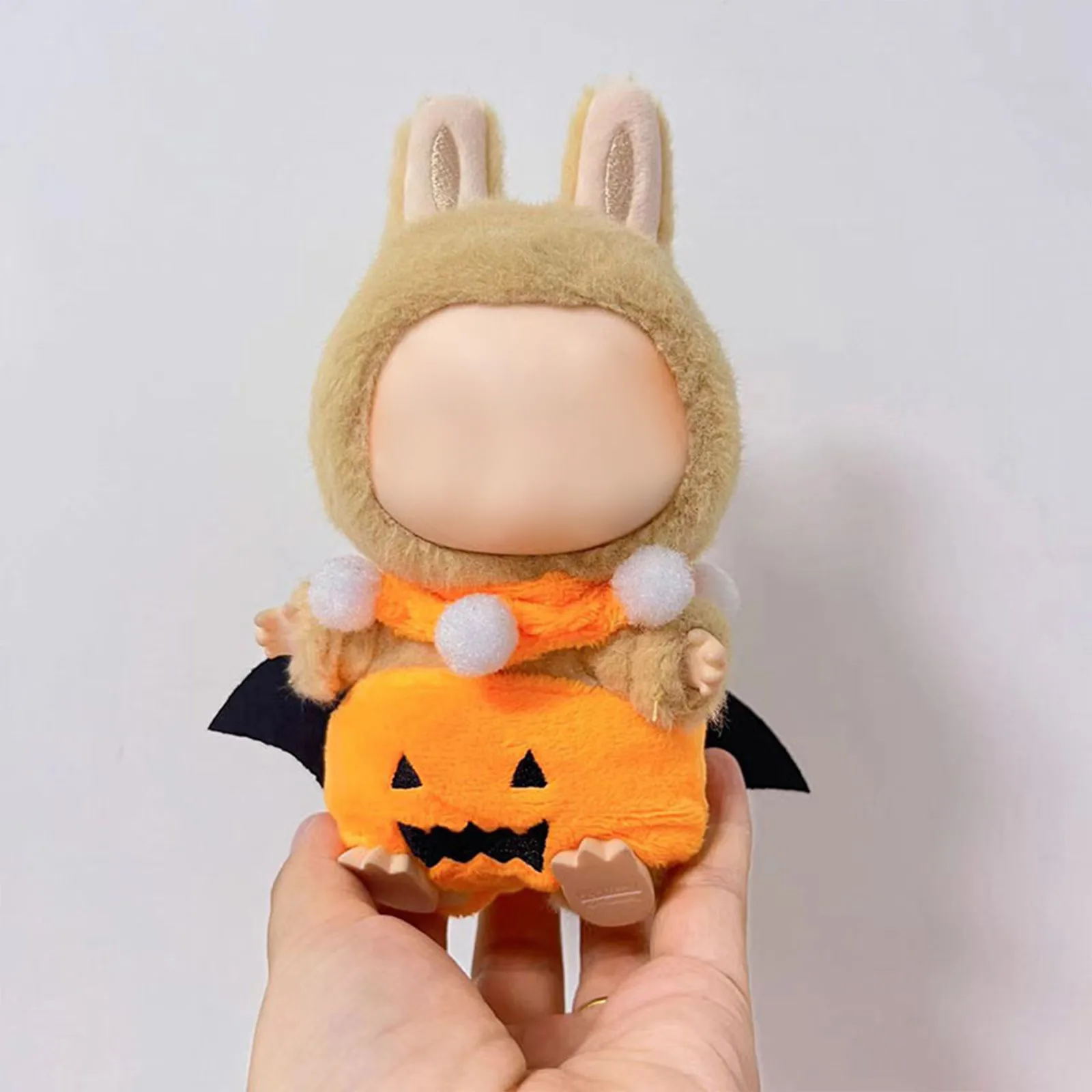 Cappello di Halloween e simpatico set di costumi per bambole in vinile: vestiti eleganti per bambole alla moda e accessori per feste da collezione