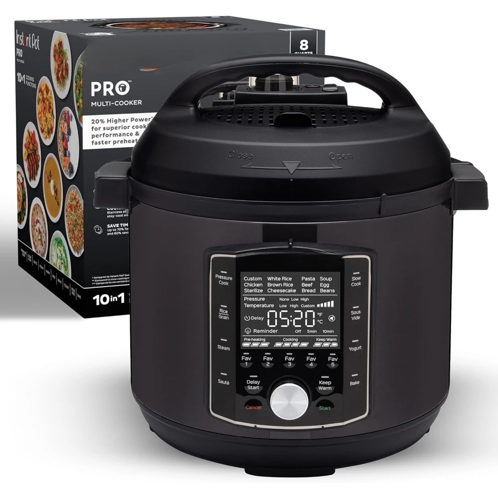 Olla a Presión Programable Multiusos 10 en 1 con Envío en EE. UU., Olla de Cocción Lenta, Vaporera de Arroz, Sauté, Sous Vide, Máquina para Hacer Yogur, Esterilizador
