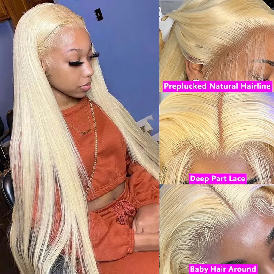 613 Hd Lace Frontal Wig 13x6 Honey Blonde Wig 30 Inch Bone Straight Lace Front Wigs Human Hair 13x4 Lace Front Human Hair Wig