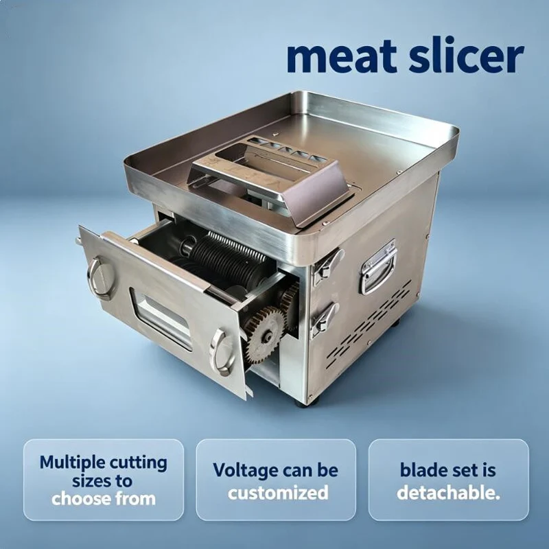 Automatic Electric Sliced Meat Cutter Multifonctional Meat Slicer Electric Rapid Cutting Diced Sliced Meat Cutting Machine