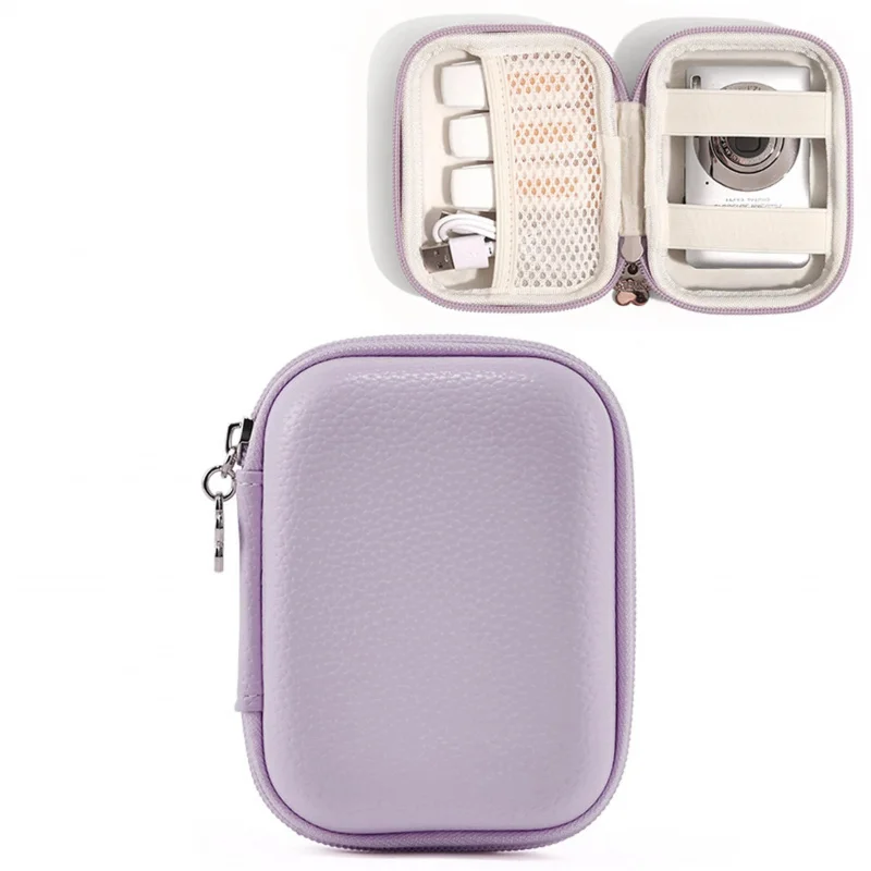 Pink Travel Camera Bag for CAMKORY | Compact Holder with Mesh Pocket for Accessories & SD Cards