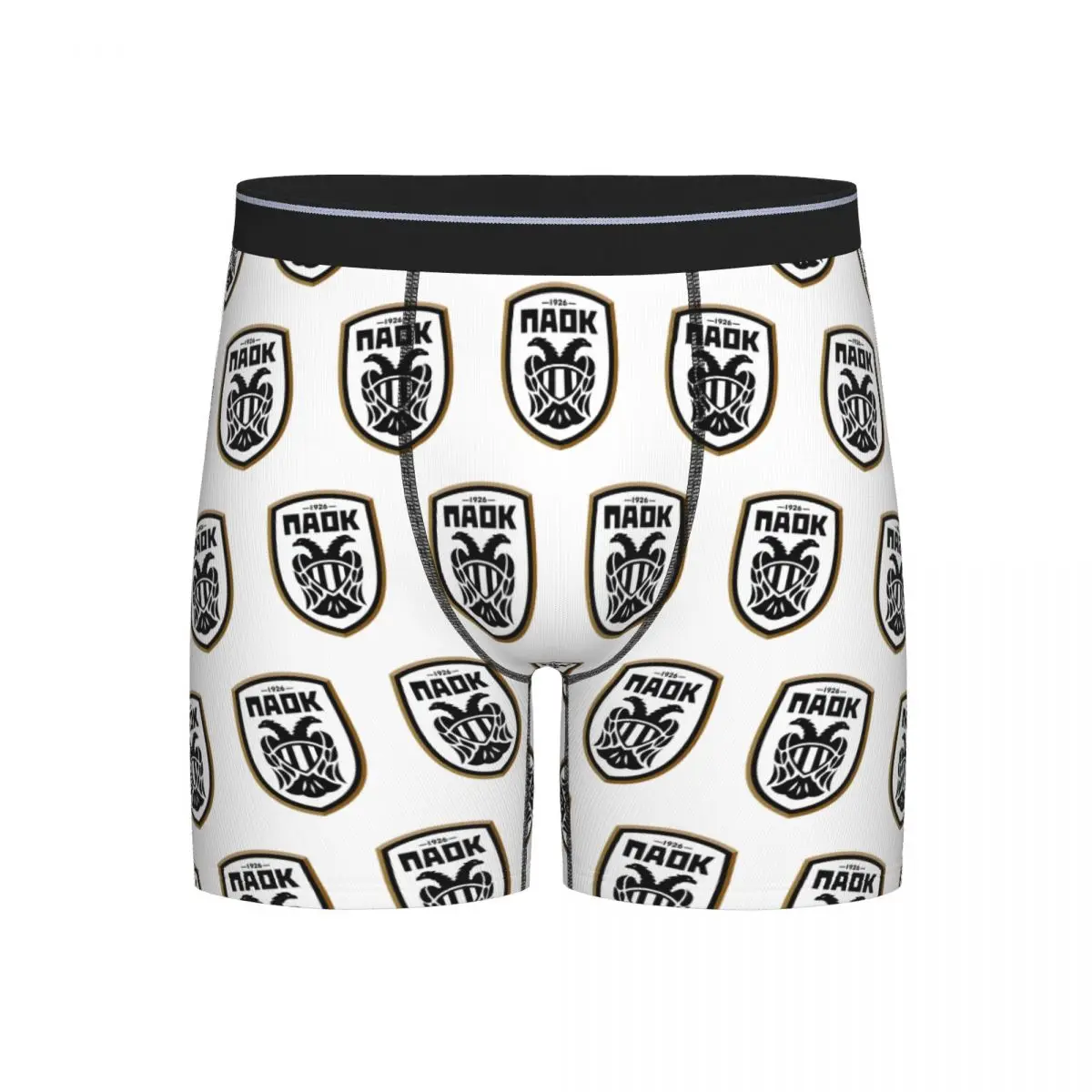 

Long Boxer Underpants Shorts PAOK Greek Football Sports Fans From Thessaloniki Panties Male Underwear for Homme Man Boyfriend