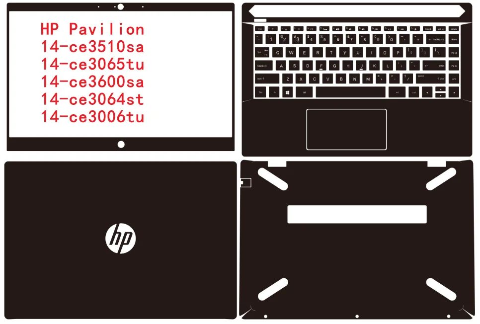Pre Cut Laptop Vinyl Decal Cover Sticker Skin For HP Pavilion 14-ce3510sa 14-ce3065tu 14-ce3600sa 14-ce3064st 14-ce3006tu 14-ce