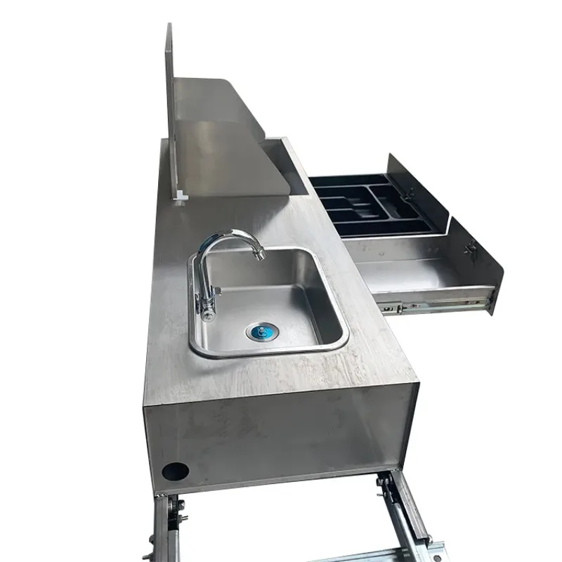 Camper-wasbak Square Accessories Indoor Cabinets Rv Sink With Cover