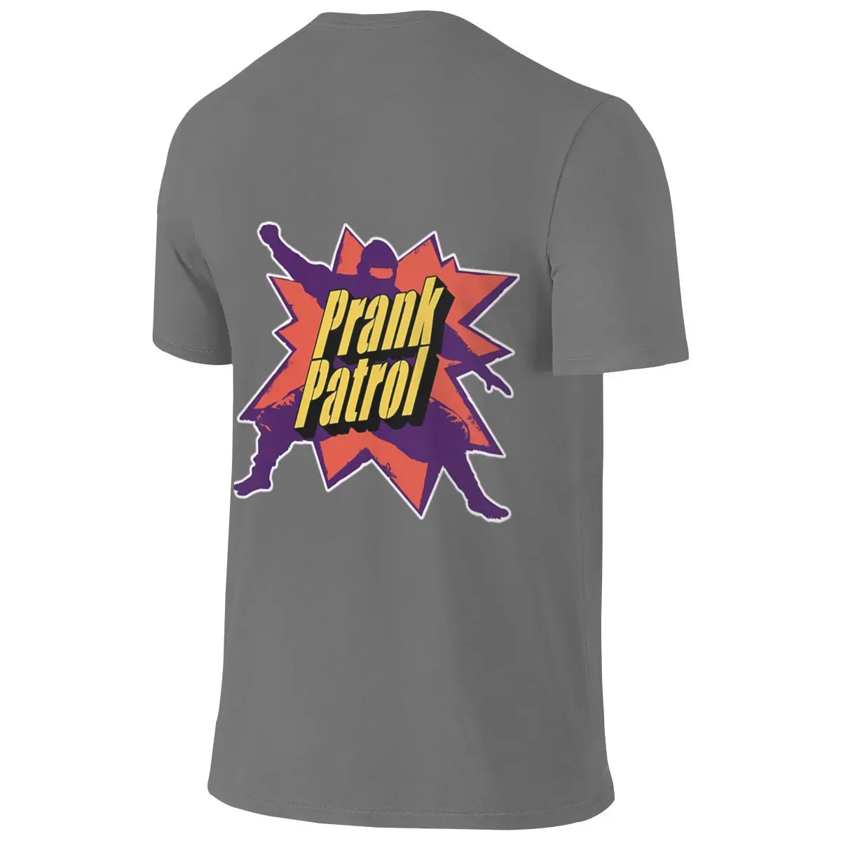Prank Patrol Short Style Reversible T-shirt Artistic Boy Double Edging T-shirt