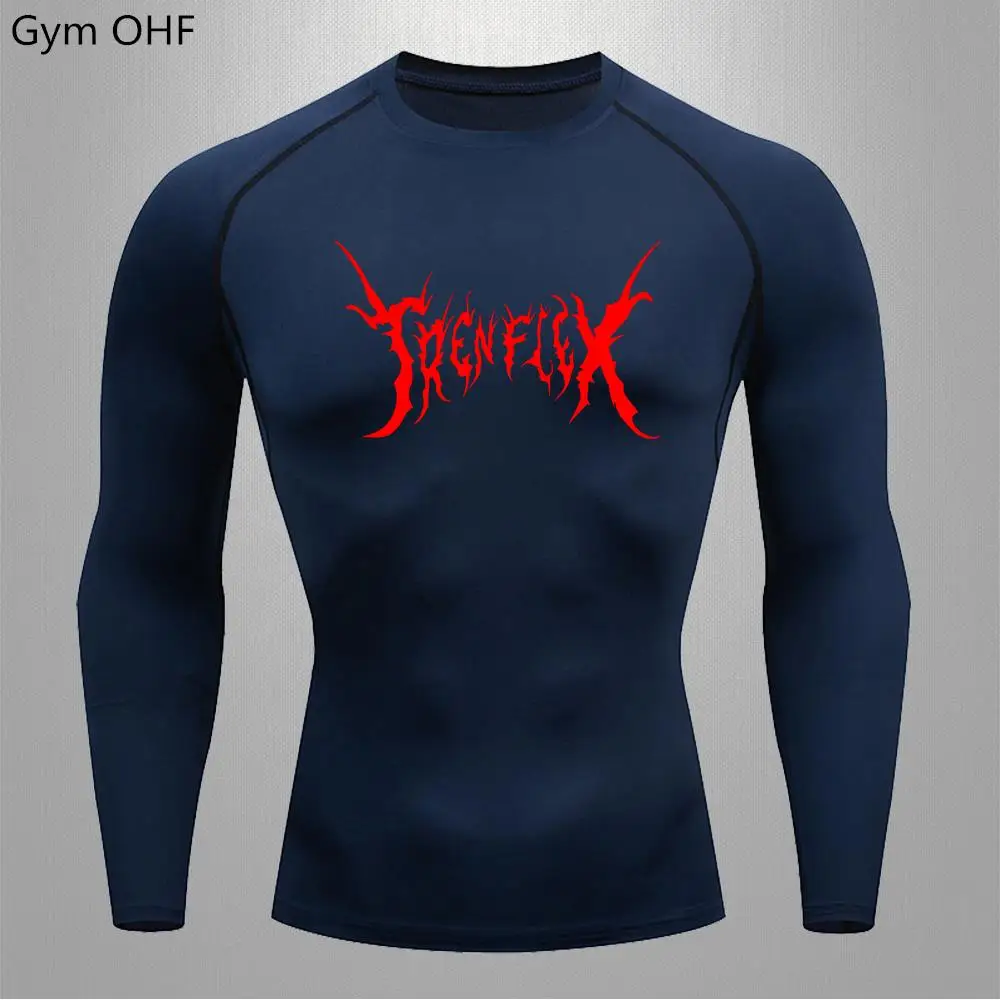 Gym Fitness T-Shirt Men\'s Muscle Compression Shirt Outdoor Jogging Sportswear Quick-Drying Breathable Sport Bottoming Shirts Men