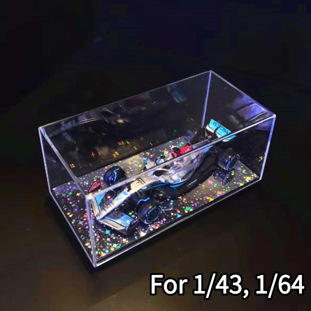 Akrylowa gablota ekspozycyjna na modele samochodów w skali 1:43 1:64 1:87 Tomica Bburago Spark Minichamps F1, modele samochodów Formuły 1, miniaturowe zabawki.