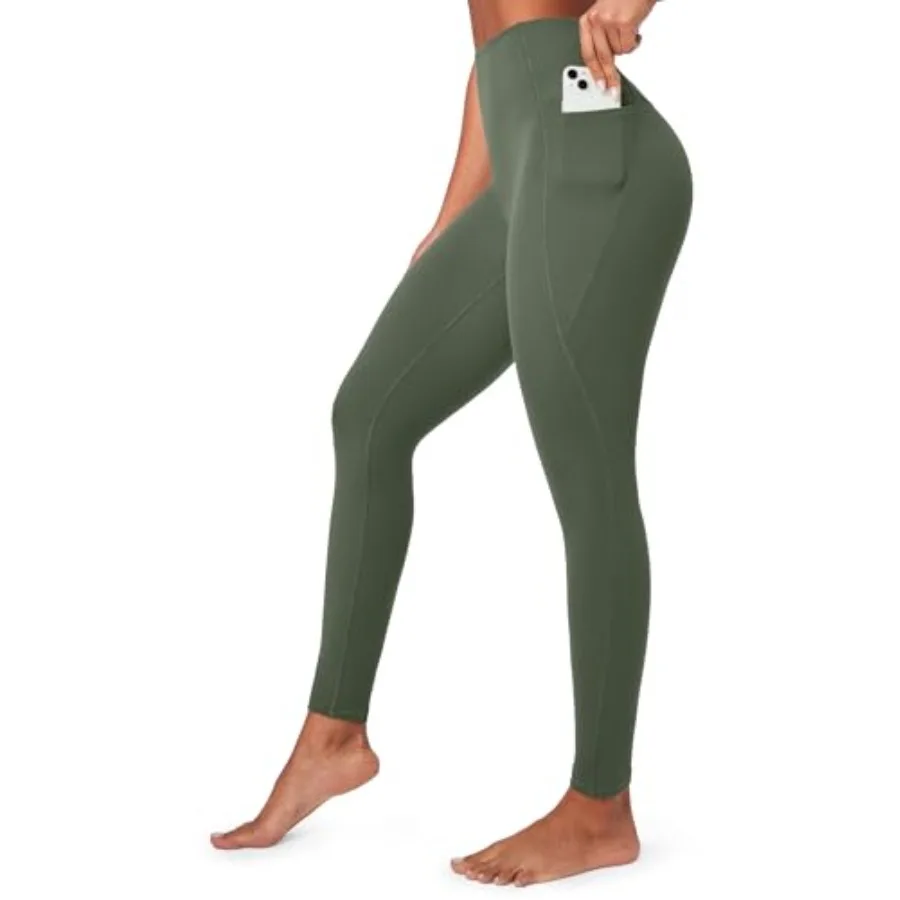 

Ewedoos Compression Leggings for Women Tummy Control Leggings with Pockets Workout High Waisted No Front Seam Yoga Pants Gym