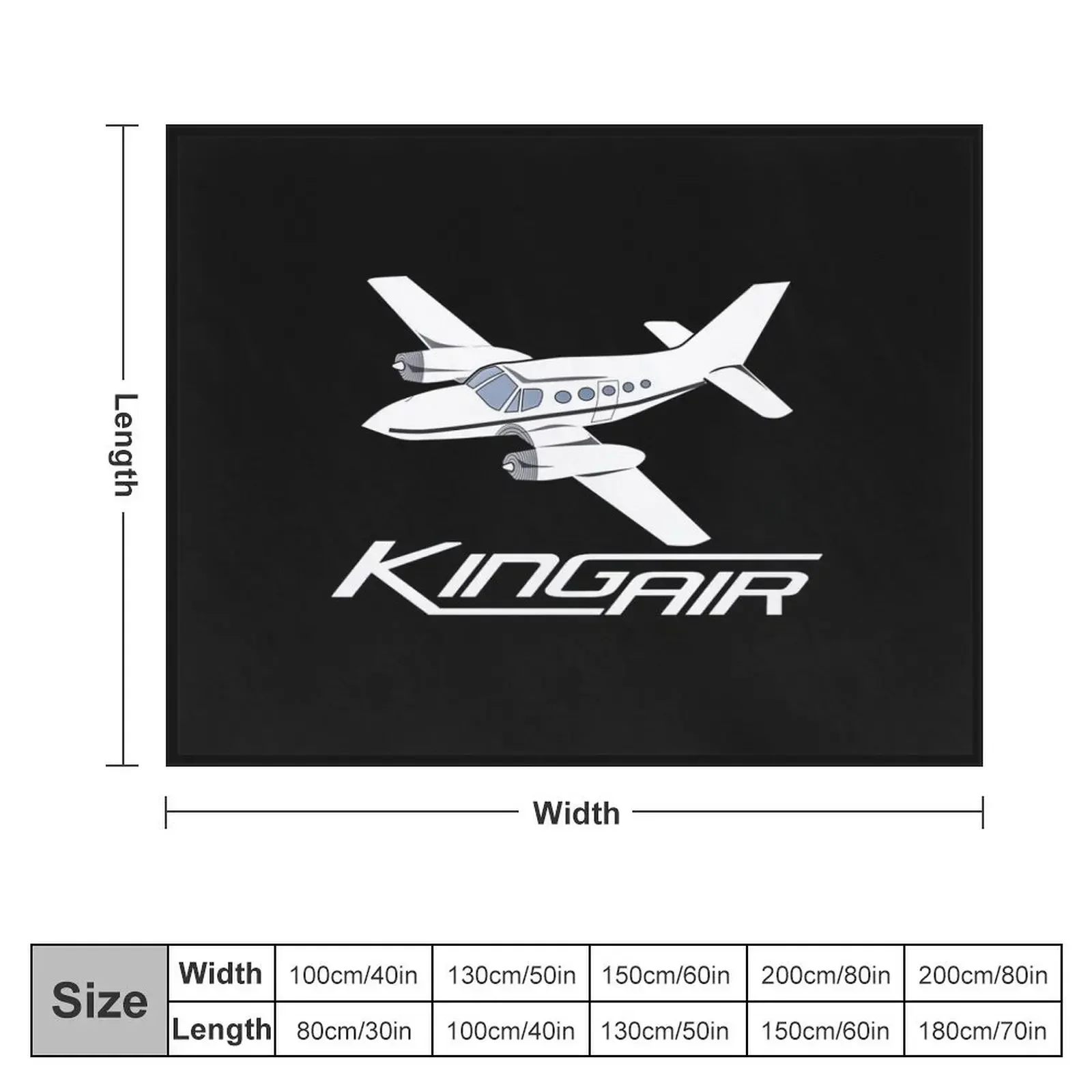 King Air Aircraft Throw Blanket Hairy Blankets For Bed Bed linens Hair Blankets