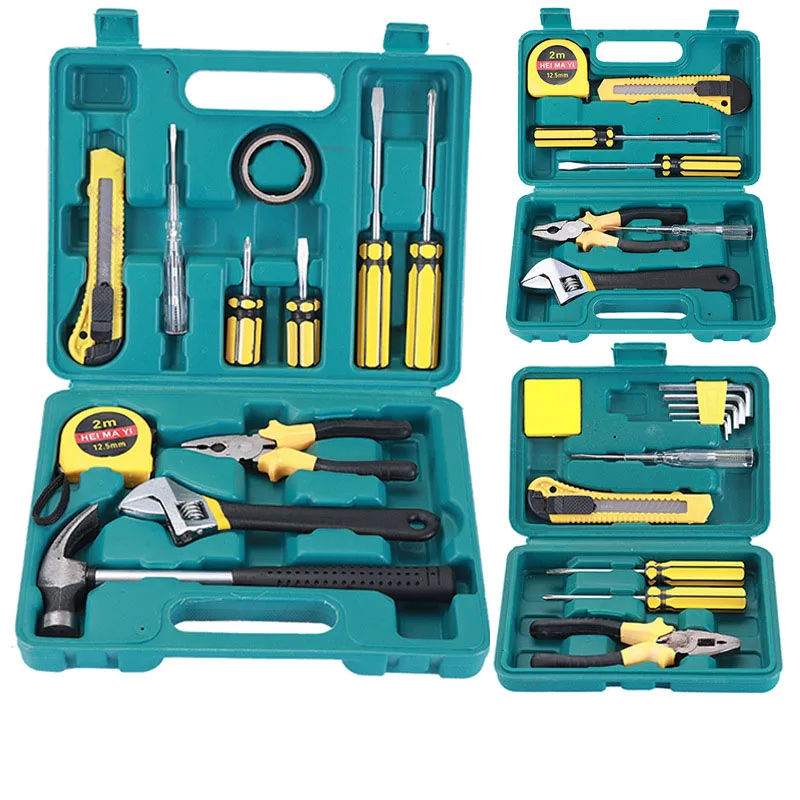 Home Combination Hand Tool Kits Car Gift Toolbox Portable Auto Electrical Repair Tools Kit Household Emergency Hand Tool Set