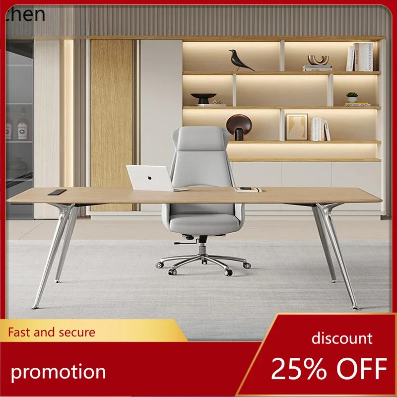 

HXL Simple Office Desk and Chair Set Minimalist Office Desk