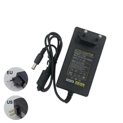 Alimentatore 12V DC con lampada gentile Driver Led ABS nero per Controller 12V 4A Led EU US Plug Transformar da 220 a 12v