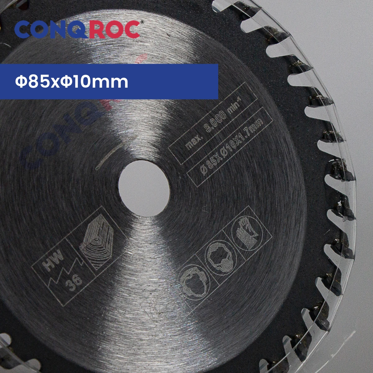 Hoja de sierra Circular TCT de 85x10mm, Thickness-1.7mm de 30 dientes, disco de corte de carpintería de 36 dientes
