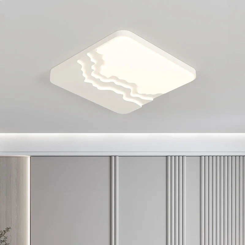 Imagem -06 - Luzes de Teto Led Nordic Square Metal Lâmpadas de Teto Reguláveis Luminárias Modernas e Simples Iluminação para Sala e Quarto Decoração