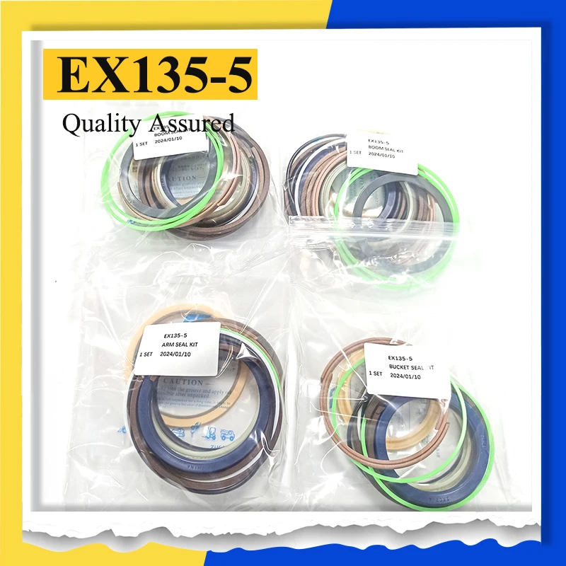 For EX135-5 Boom Bucket Arm Cylinder Seal Kit Excavator Repair Seal Kit