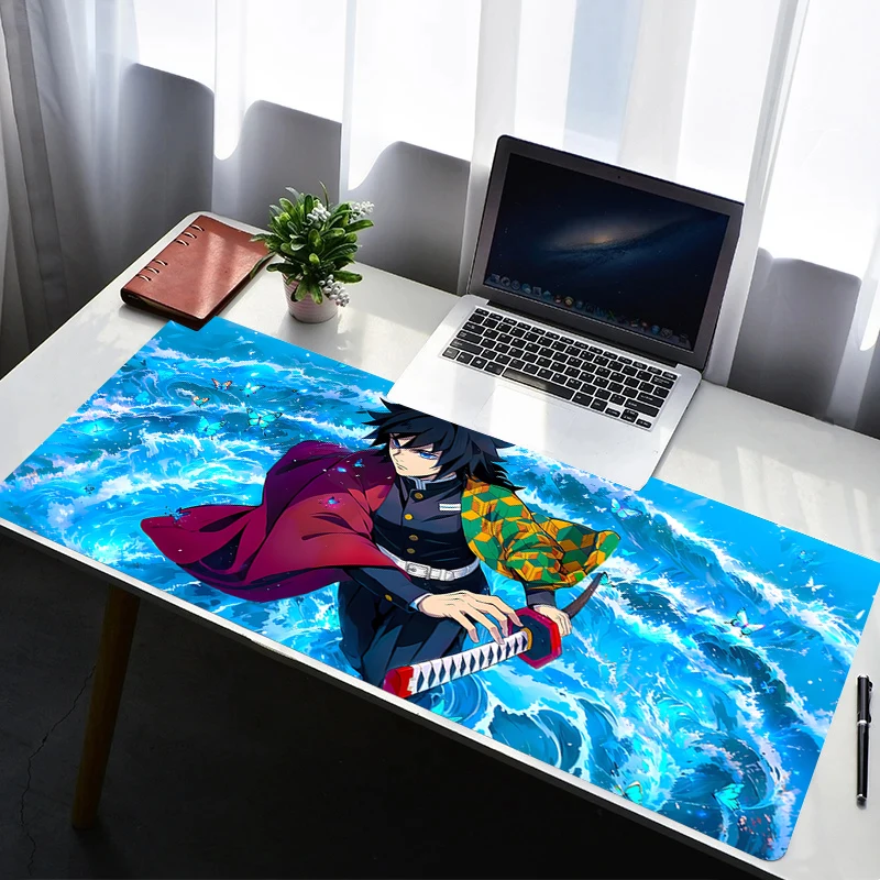 

Mouse Pad Computer Gaming Accessories Mousepad Rubber Extended Desk Mat D-demon Slayer Tomioka Giyuu Laptop Gamer Keyboard Pad