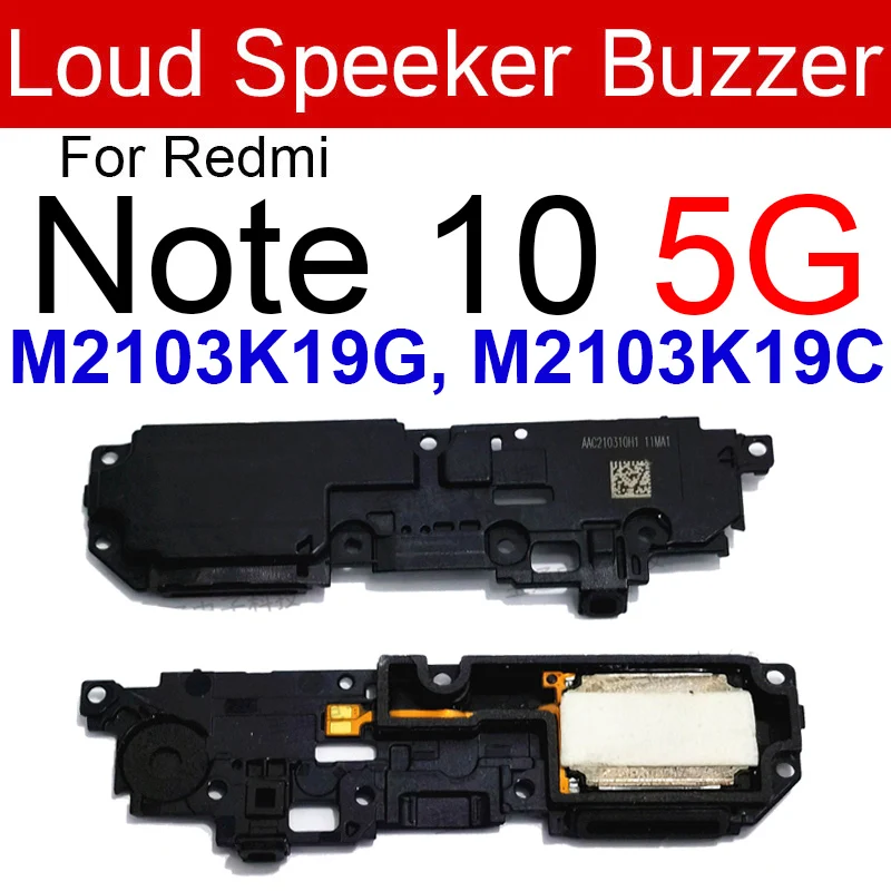 Loudspeaker Sound Ringer For Xiaomi Redmi Note 6 7 8 9 10 Pro 4G 5G Note 8T 9T 9S 10S Loud Speaker Buzzer Module Flex Cable