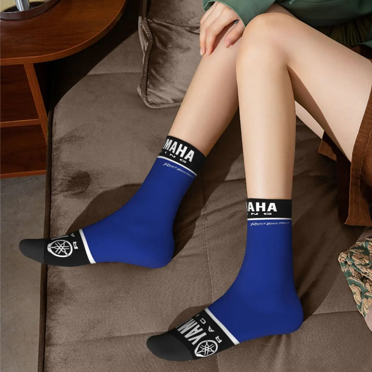 Y-Yamahas Theme Design All Season Socks Merch for Female Male Sweat Absorbing Dress Socks