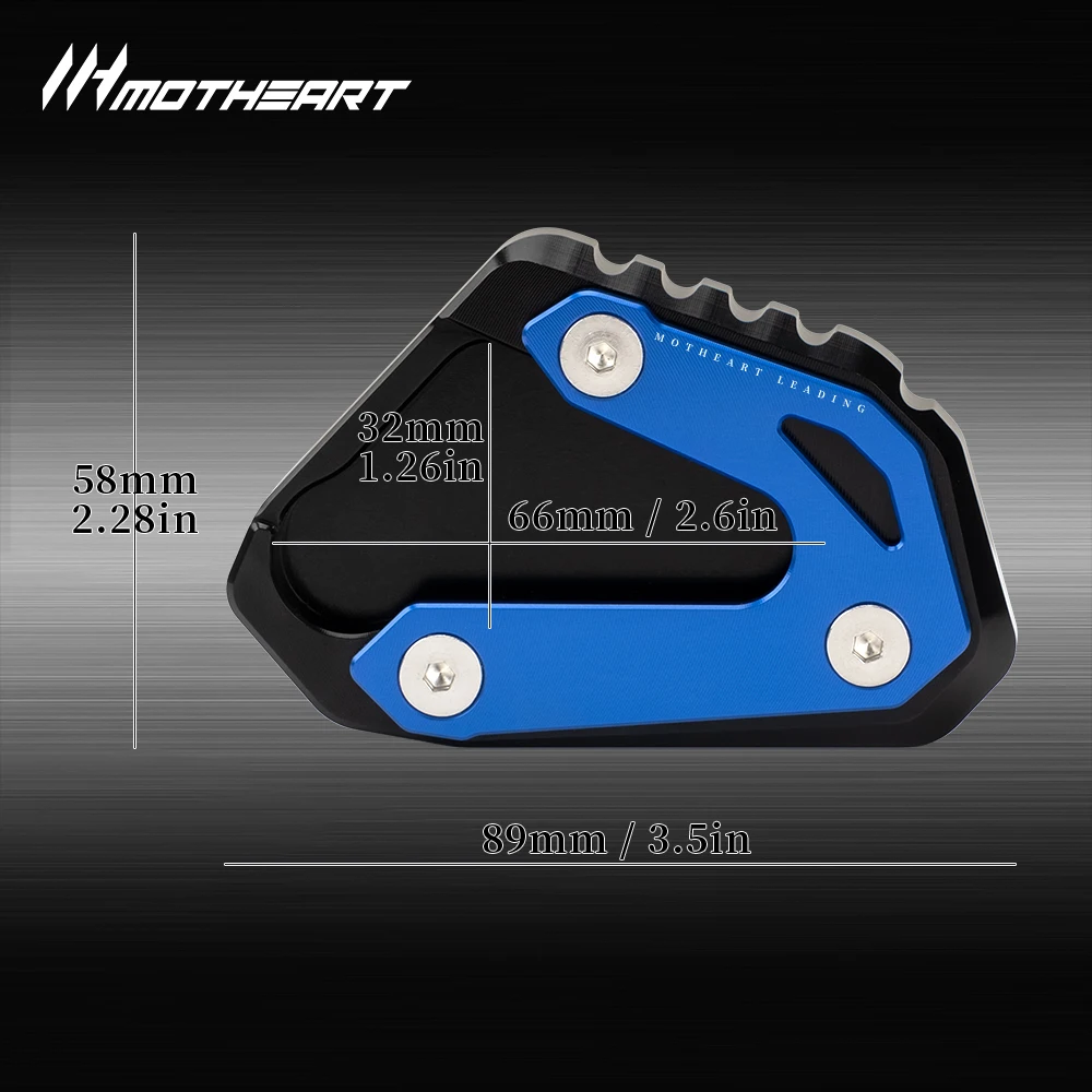 Motorcycle Side Stand Extension Pad CNC Aluminum For GSX-R 600 750 2011-2026 GSXR 1000 1000R 2017-2026 Accessories