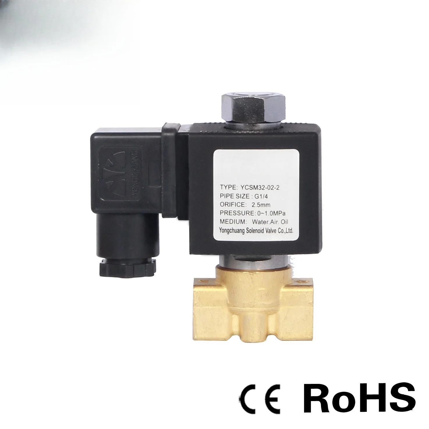 YCSM32 two-way high-pressure normally open solenoid valve, mobile machine exhaust valve, welding and cutting equipment