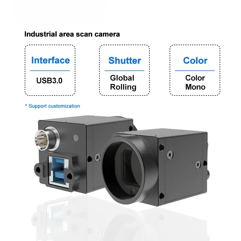 

HIFLY USB3.0 5MP 40FPS 2/3" Цветная моно CMOS промышленная камера с глобальным затвором и машинным зрением