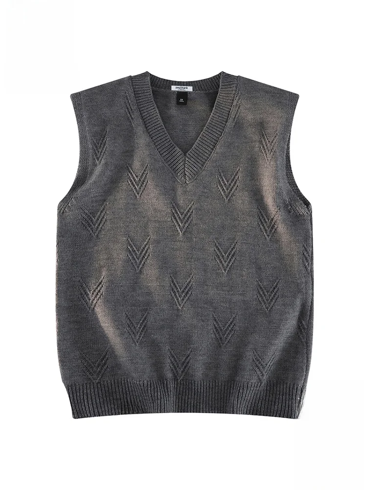 

PaulFrank Loose Casual Svel Knitted Vest for Men Autumn Season Comfortable Polyester Blend Warmth V-Ne Couple Sweater