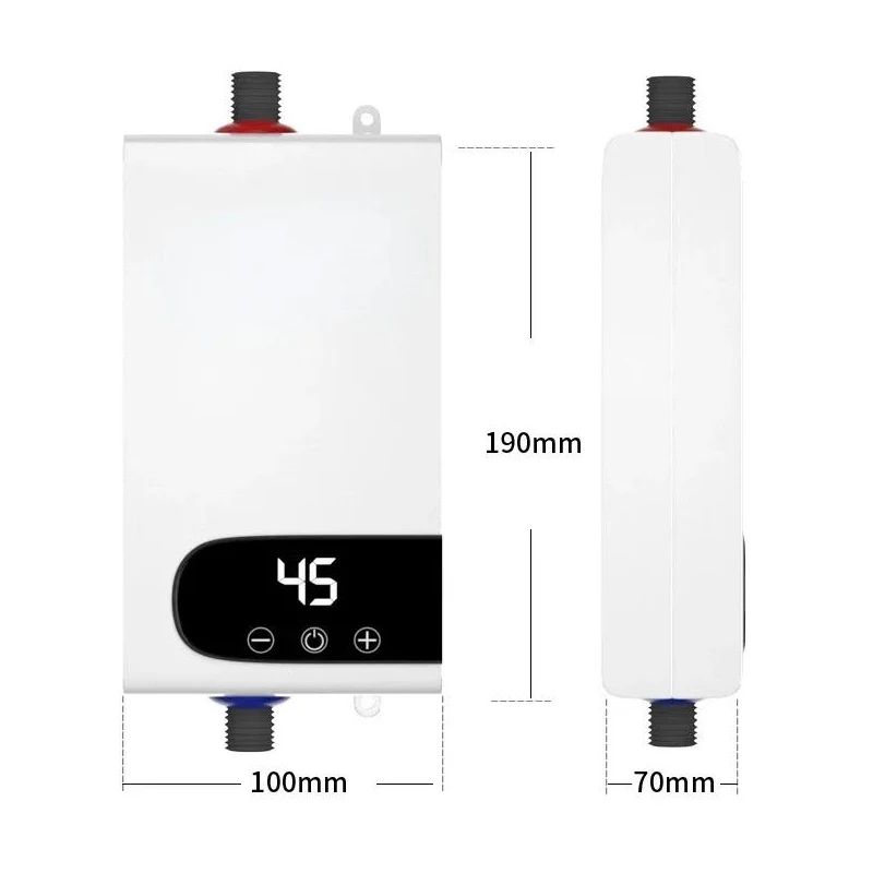 5500W Instant Water Heater 220V Portable Electric Heaters for Bathroom Hot Water Shower and Home Kitchen Heating