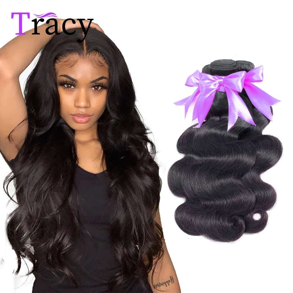 

TRACY HAIR Body Wave Bundles Human Hair Weave Bundles Brazilian Weave Extensions 1/3 PCS Remy Hair Body Wave Extensions