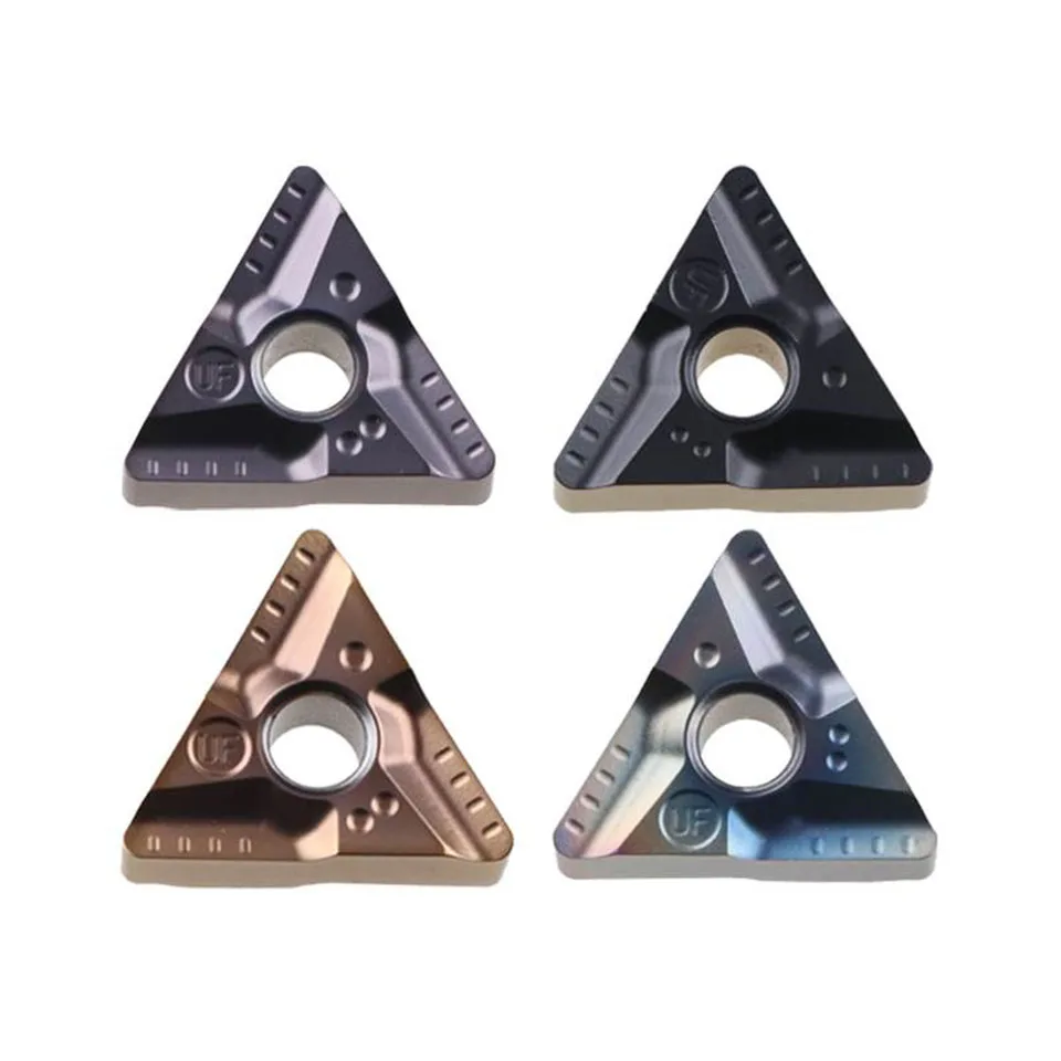 10 pz inserti in metallo duro TNMG160408 UF tornio originale di alta qualità utensile da tornio in acciaio inossidabile temprato