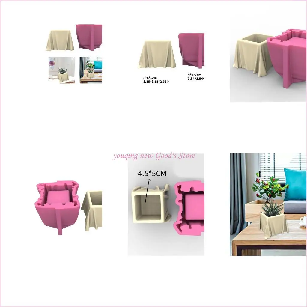 

57QA Multifuntional Silicone Mold Home Decoration Molds Concrete Casting Mould Silicone Texture Great for Garden Enthusiasts