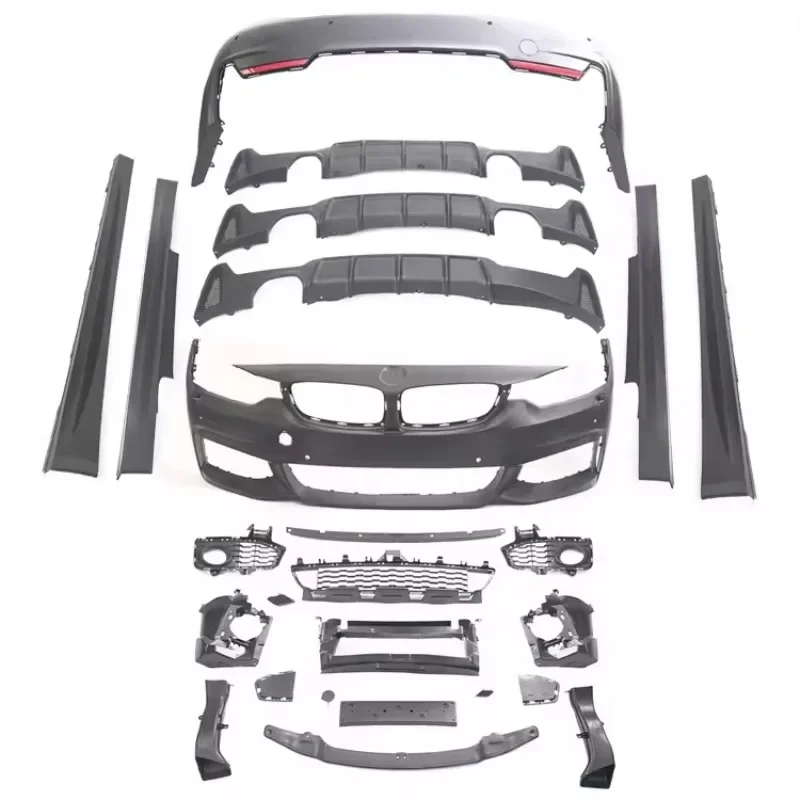 

Accessories MT Style Body Kit Car Bumpers Front Lip Rear Diffuser Side Skirts for F32 Body Kit M Sport Car Parts