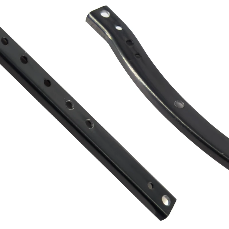 Axial Scx10 Upgrades Parts Metallic Black Steel 6x6 Chassis Frame Rails chassis body For 1/10 90046 90047 Rc Car Accessories