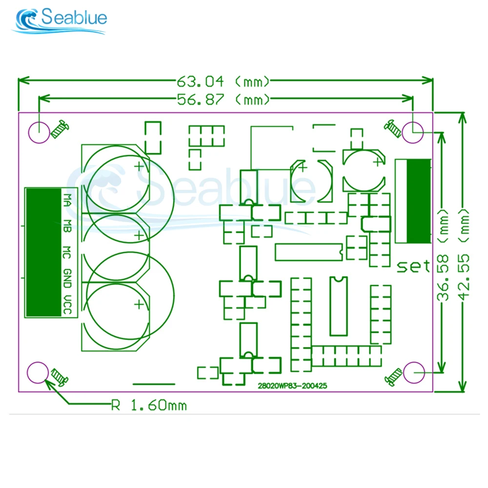 500W 15A DC 12-36Vブラシレスホール無料モータードライバーボードハイパワーモーターフォワード逆スピードコントローラー制御スイッチモジュール